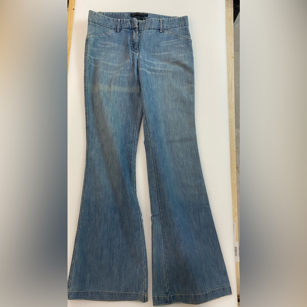 Express flare bottom jeans